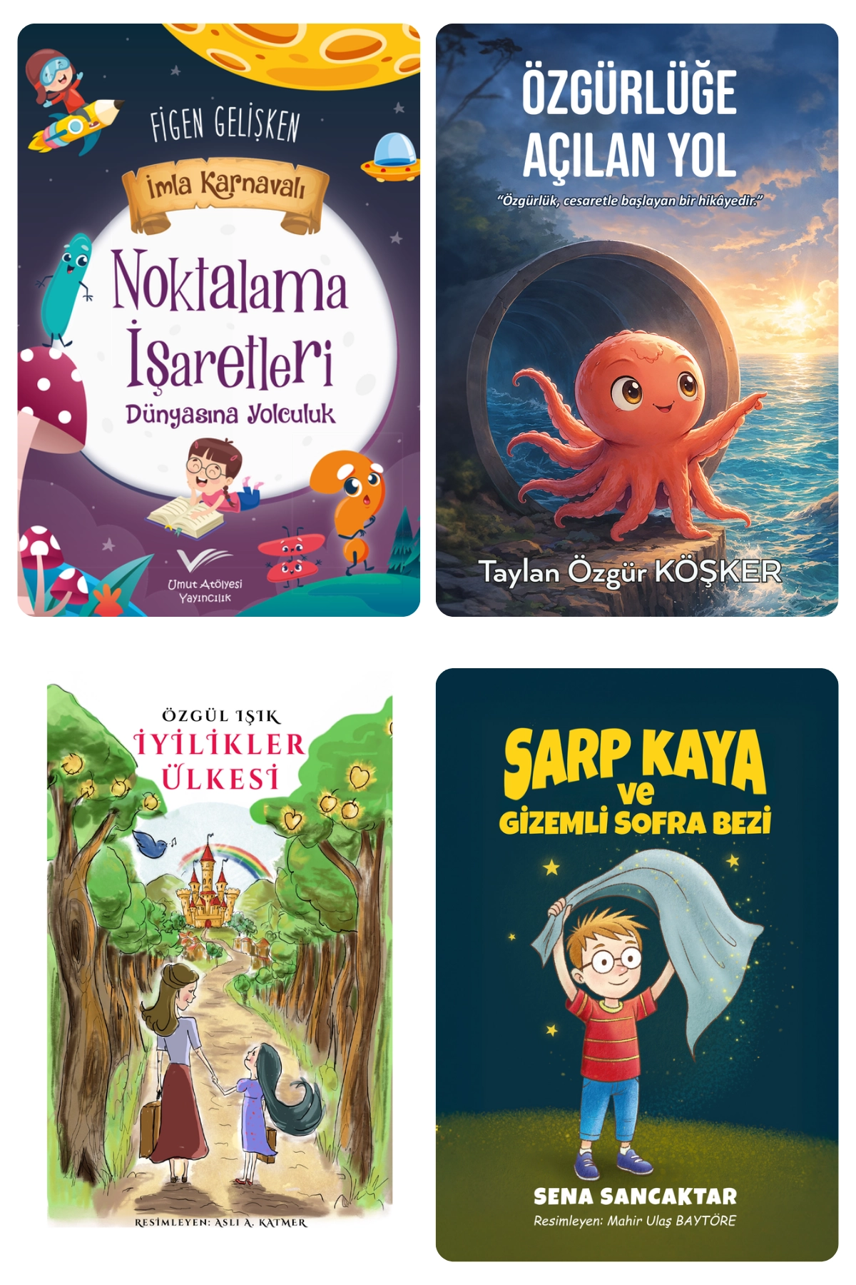 12 Kitaplık Dev Çocuk Kitapları Seti (7-12 Yaş) - Tüm Seri Bir Arada (QR Kod Etkinlikli)