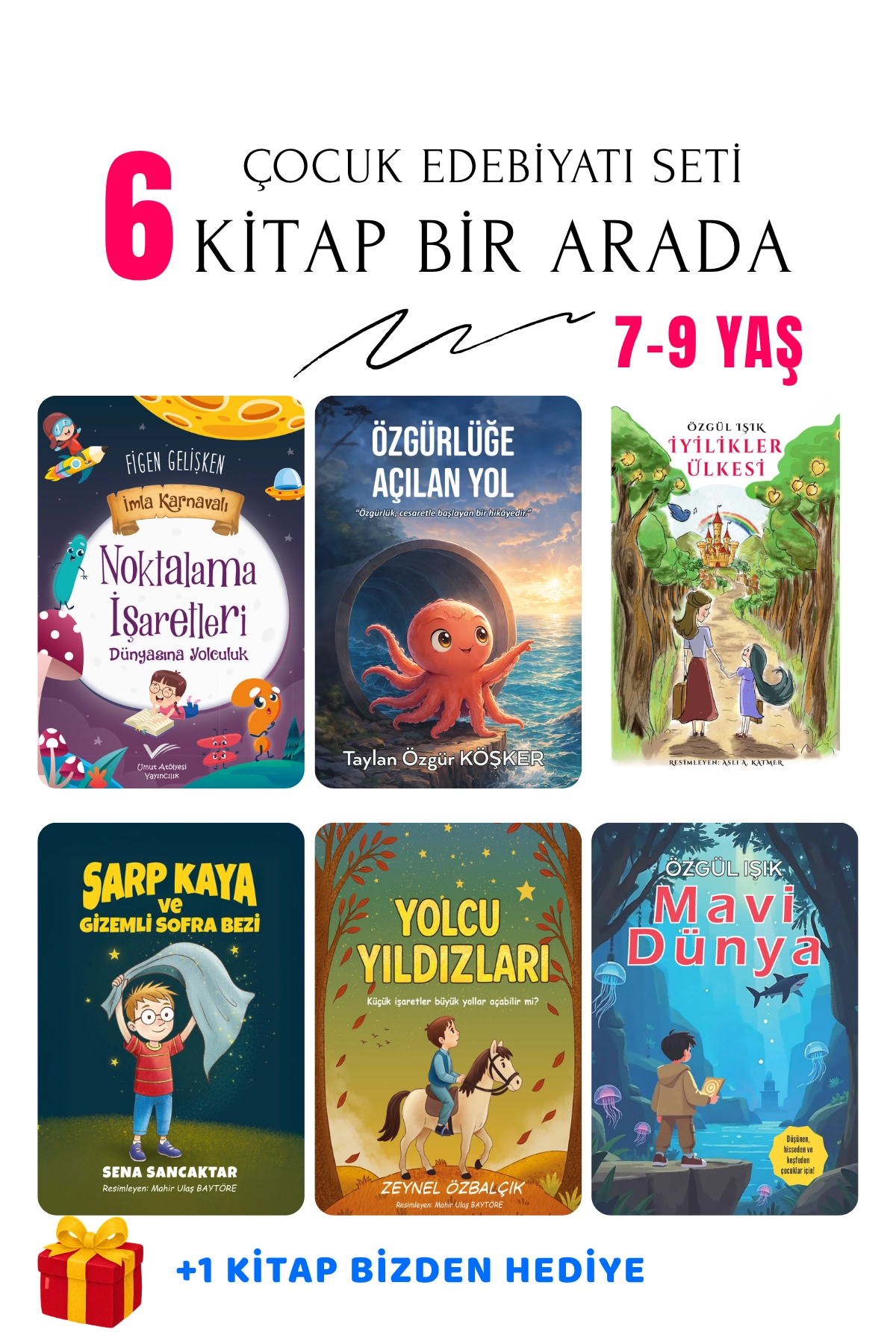7-9 Yaş Çocuk Kitapları Seti (6 Kitap Takım) - QR Kod Etkinlikli