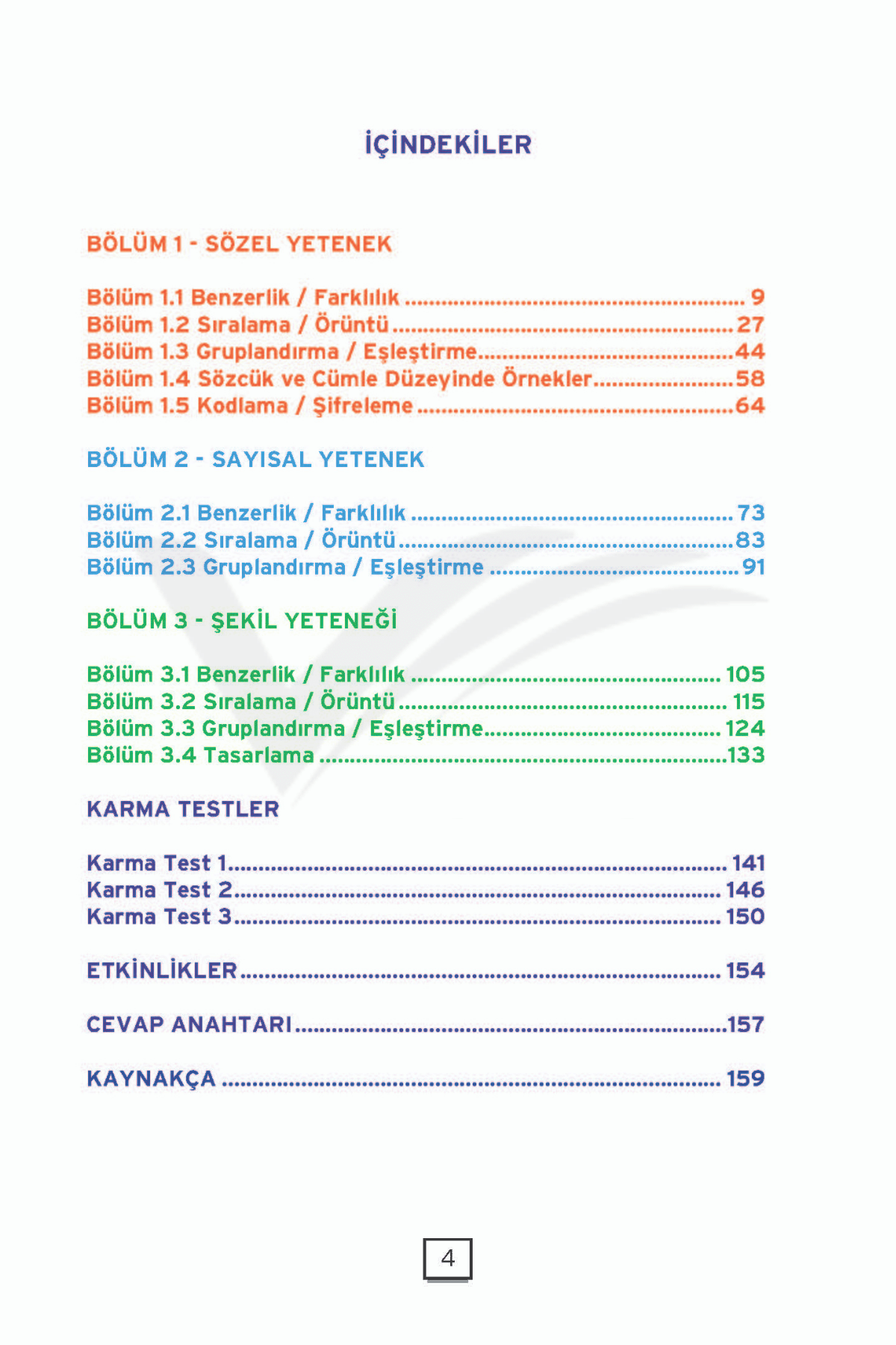 Düşünme Becerilerini Geliştirme 1.Sınıf