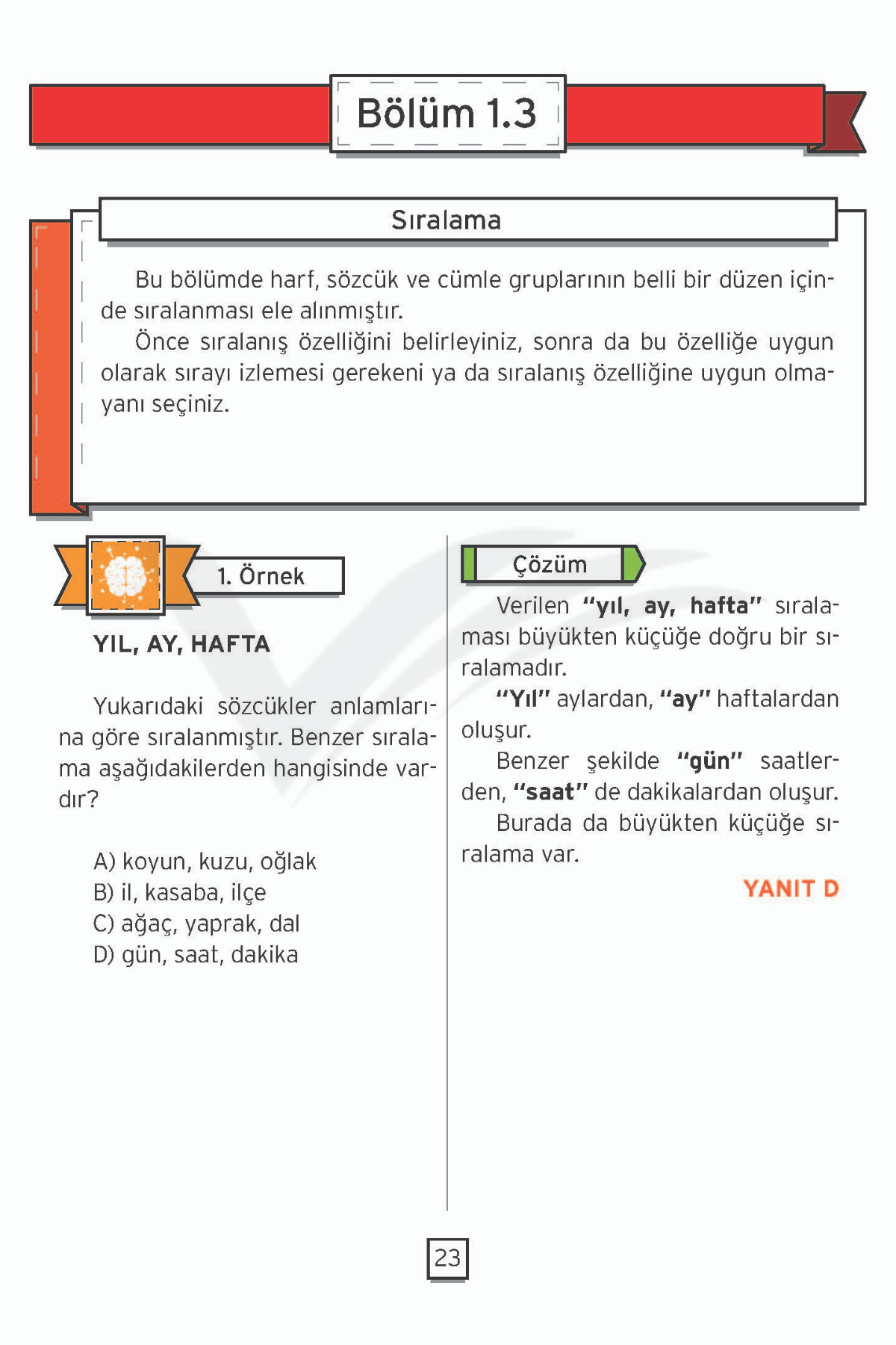 Düşünme Becerilerini Geliştirme 3.Sınıf 